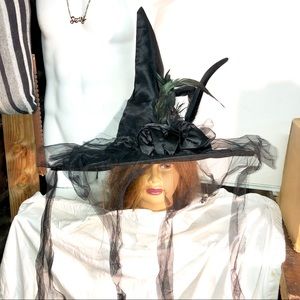 Fabulous Black Halloween Witch Hat